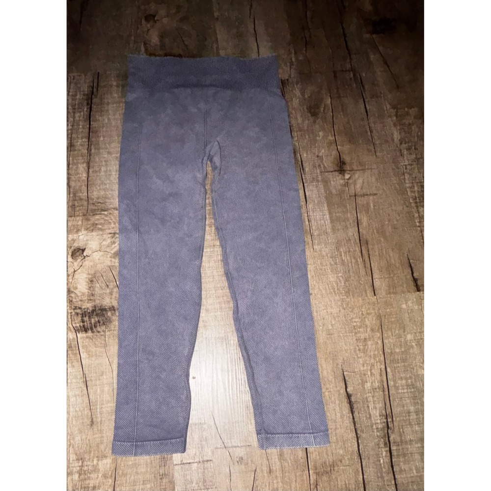 Aura Women Seamless High Waisted Leggings Mineral Wash Blue XL/XXL